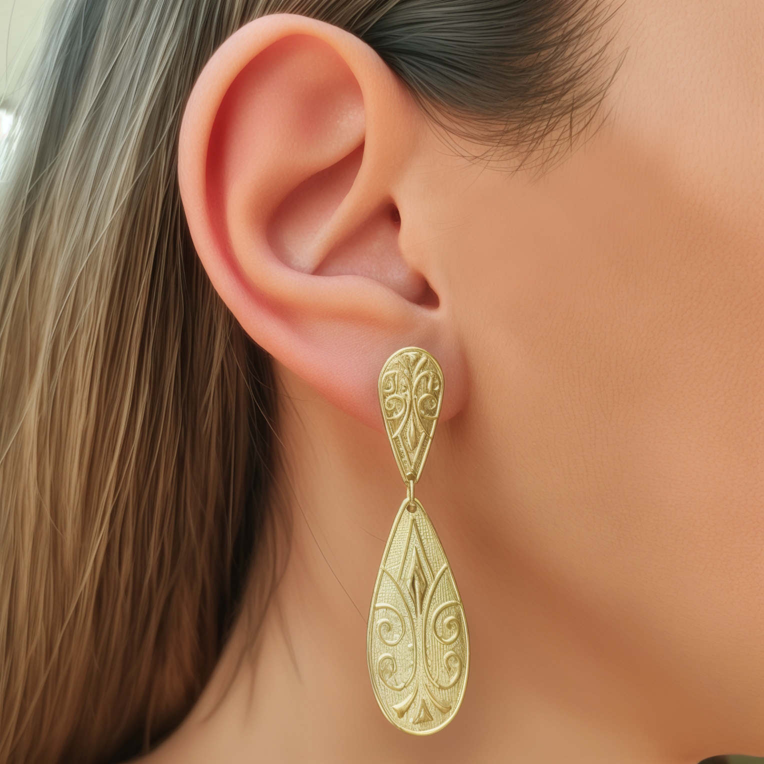 AROS ANDREA COGGIOLA JOYAS COLGANTES LARA ENCHAPADO ORO 18K - 3