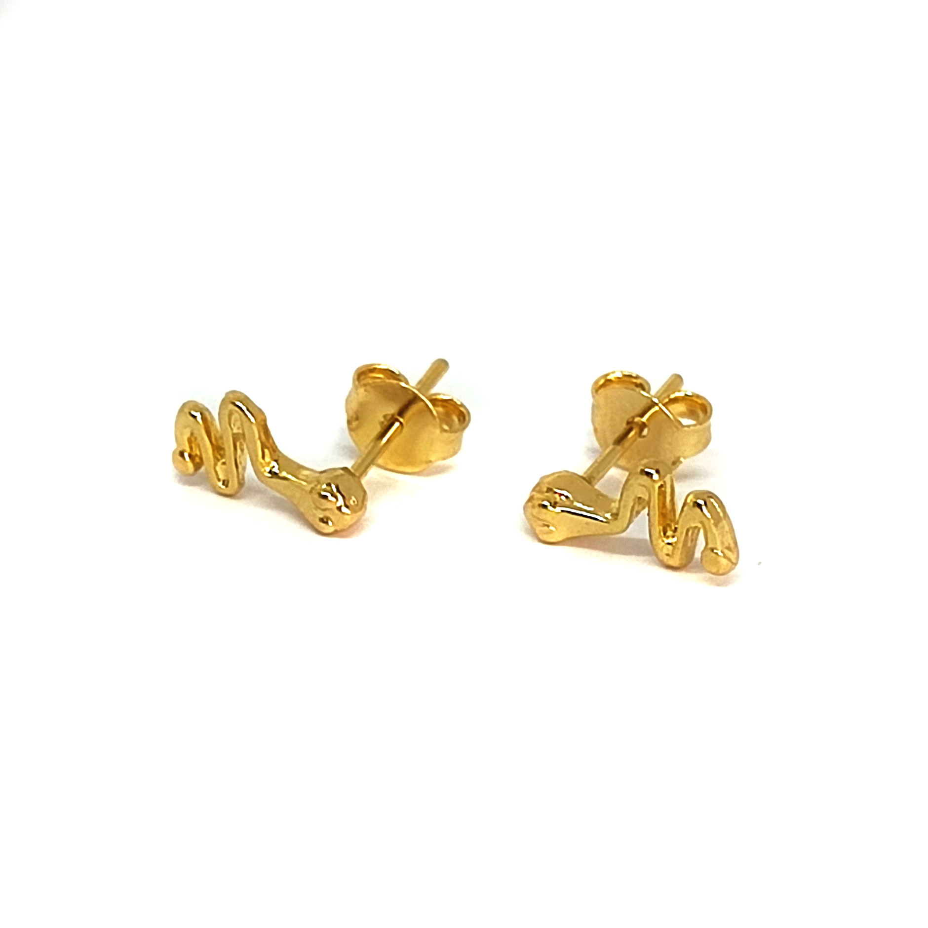 AROS ANDREA COGGIOLA JOYAS SERPIENTE ENCHAPADO ORO 18K - 2