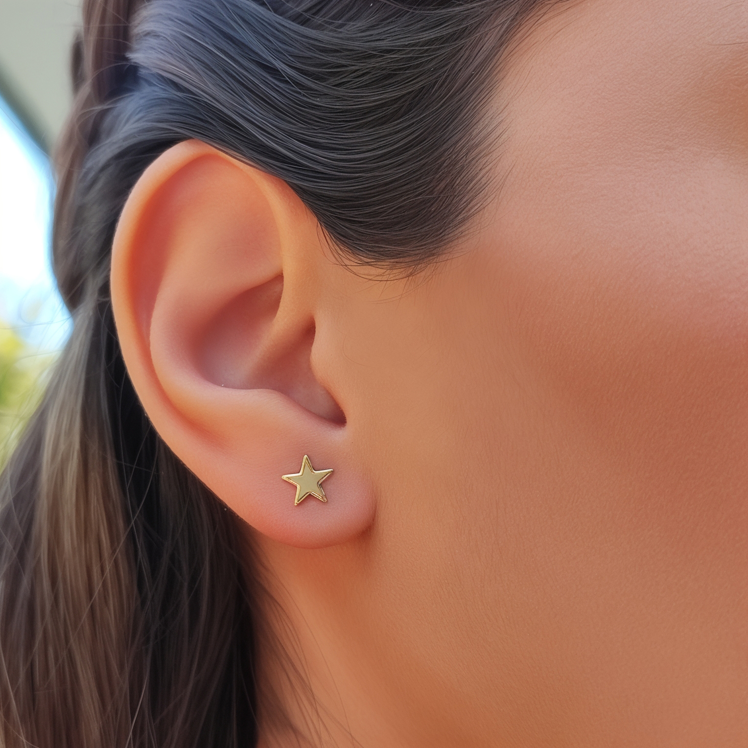 AROS ANDREA COGGIOLA JOYAS MINI ESTRELLA FINA ENCHAPADO ORO 18K - 3