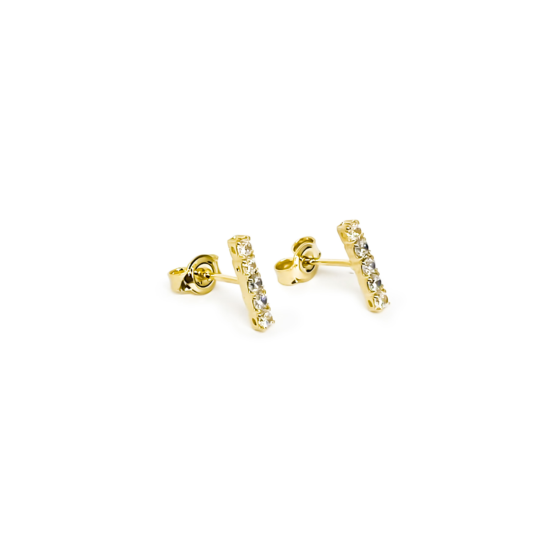 AROS ANDREA COGGIOLA JOYAS BARRA CIRCÓN ENCHAPADO ORO 18K - 1