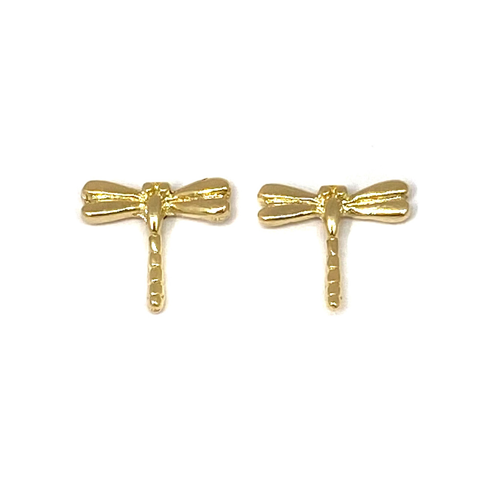 AROS ANDREA COGGIOLA JOYAS LIBÉLULA FINA ENCHAPADO ORO 18K - 1