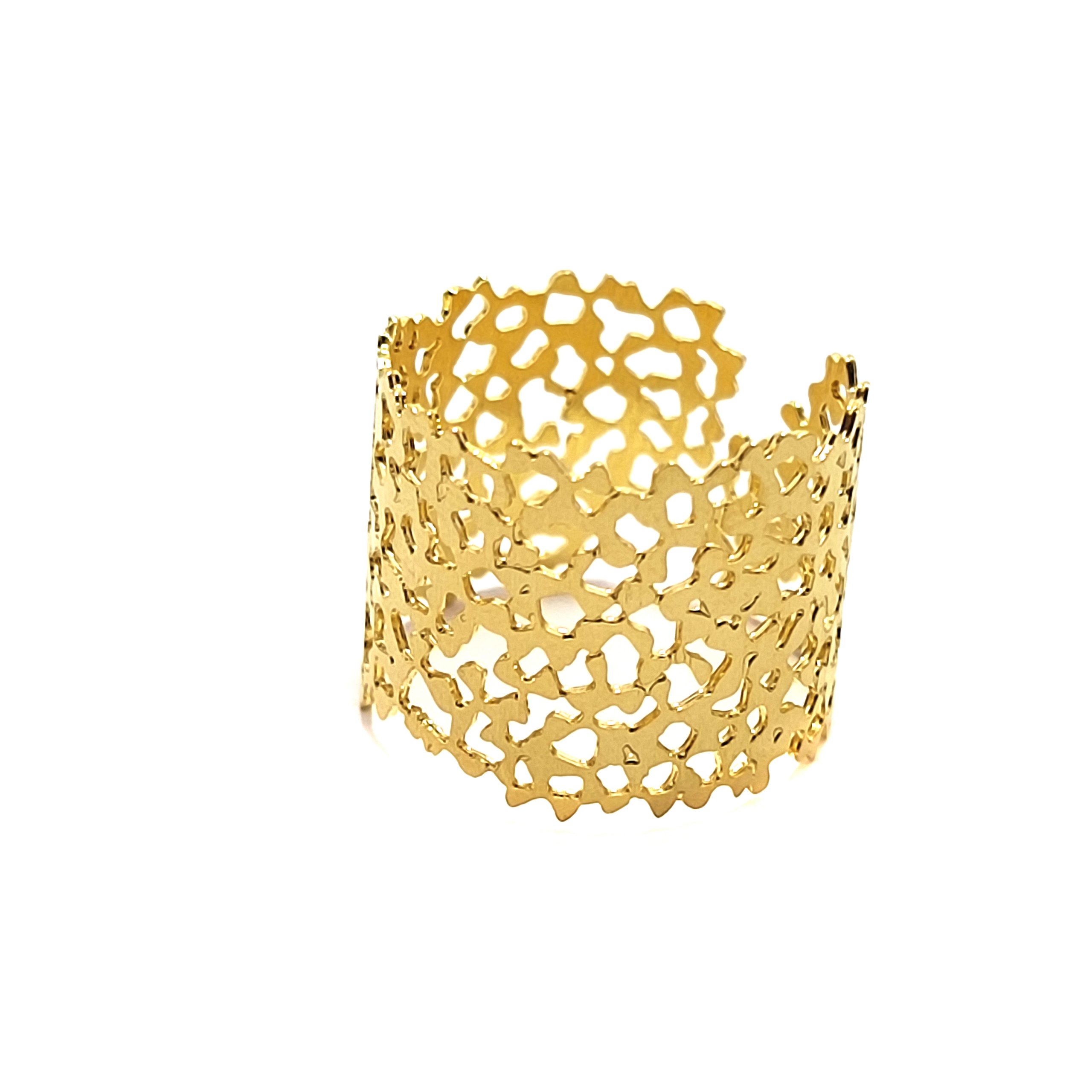 ANILLO ANDREA COGGIOLA JOYAS ENCHAPADO ORO 18K HOJAS DE OTOÑO - 1