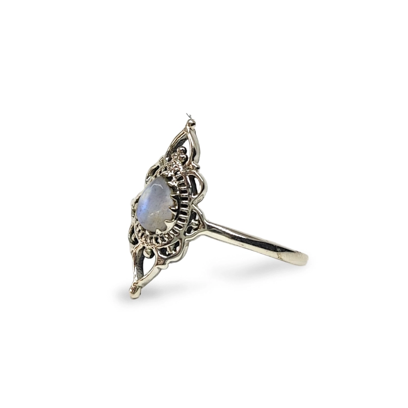 ANILLOS ANDREA COGGIOLA JOYAS PLATA FINA 925 ISHANI PIEDRA LUNA #15 - 2