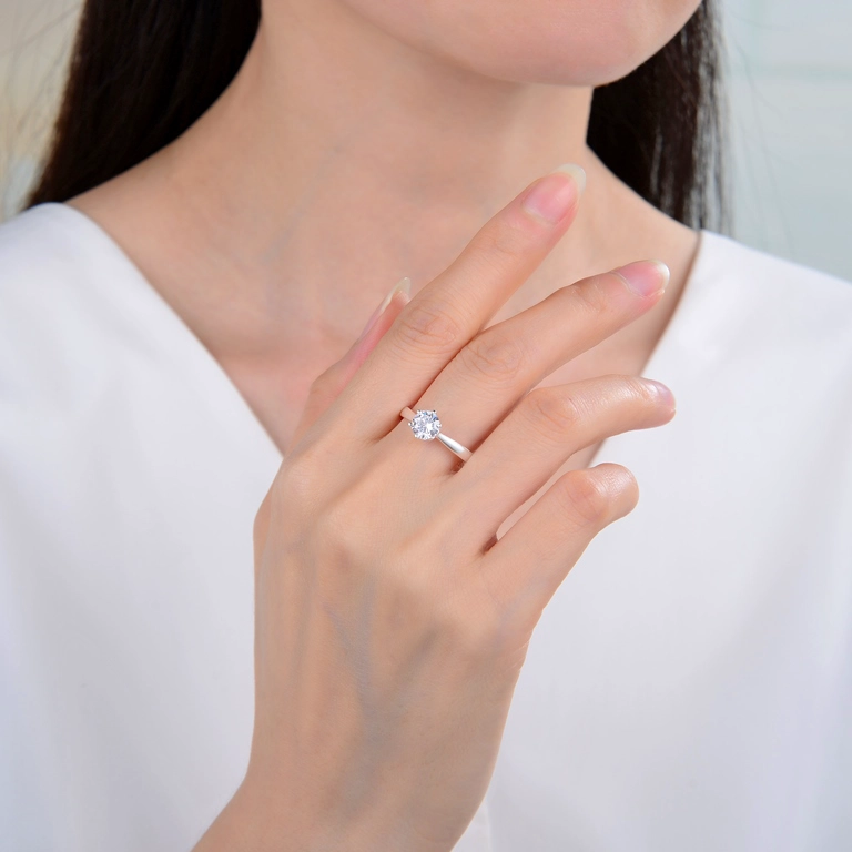 ANILLO ANDREA COGGIOLA JOYAS PLATA FINA 925 SOLITARIO #17 ASHNA - 2