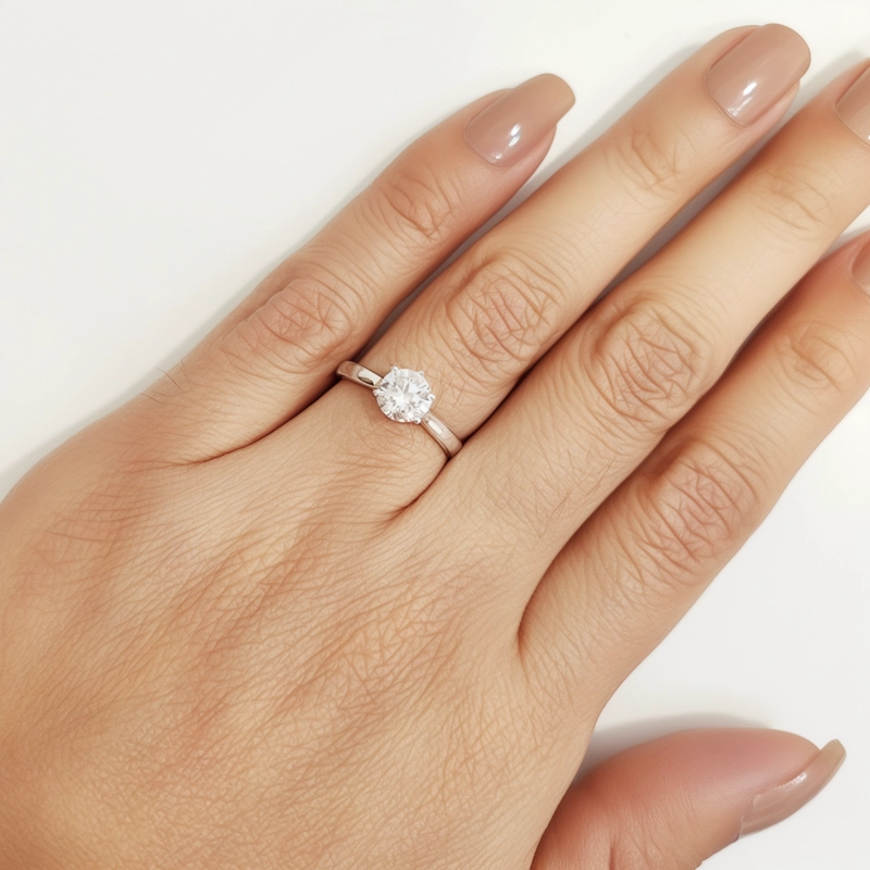 ANILLO ANDREA COGGIOLA JOYAS PLATA FINA 925 SOLITARIO #17 ASHNA - 3