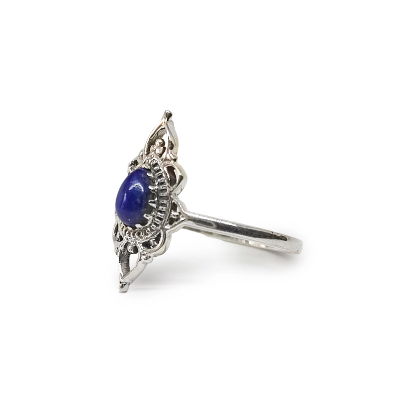 ANILLOS ANDREA COGGIOLA JOYAS PLATA FINA 925 ISHANI PIEDRA LAPISLÁZULI #17 - 2