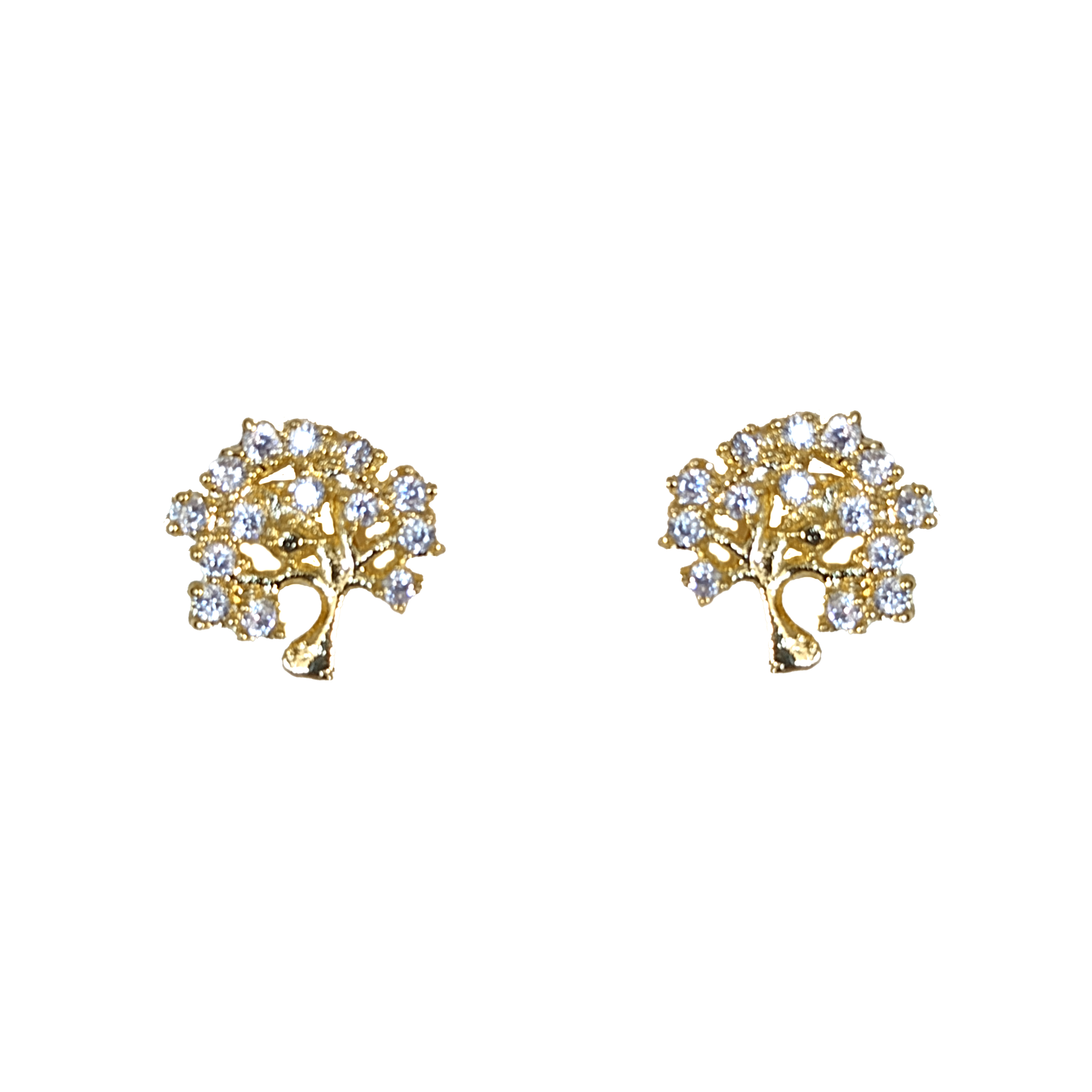 AROS ANDREA COGGIOLA JOYAS ÁRBOL CIRCÓN ENCHAPADO ORO 18K - 1