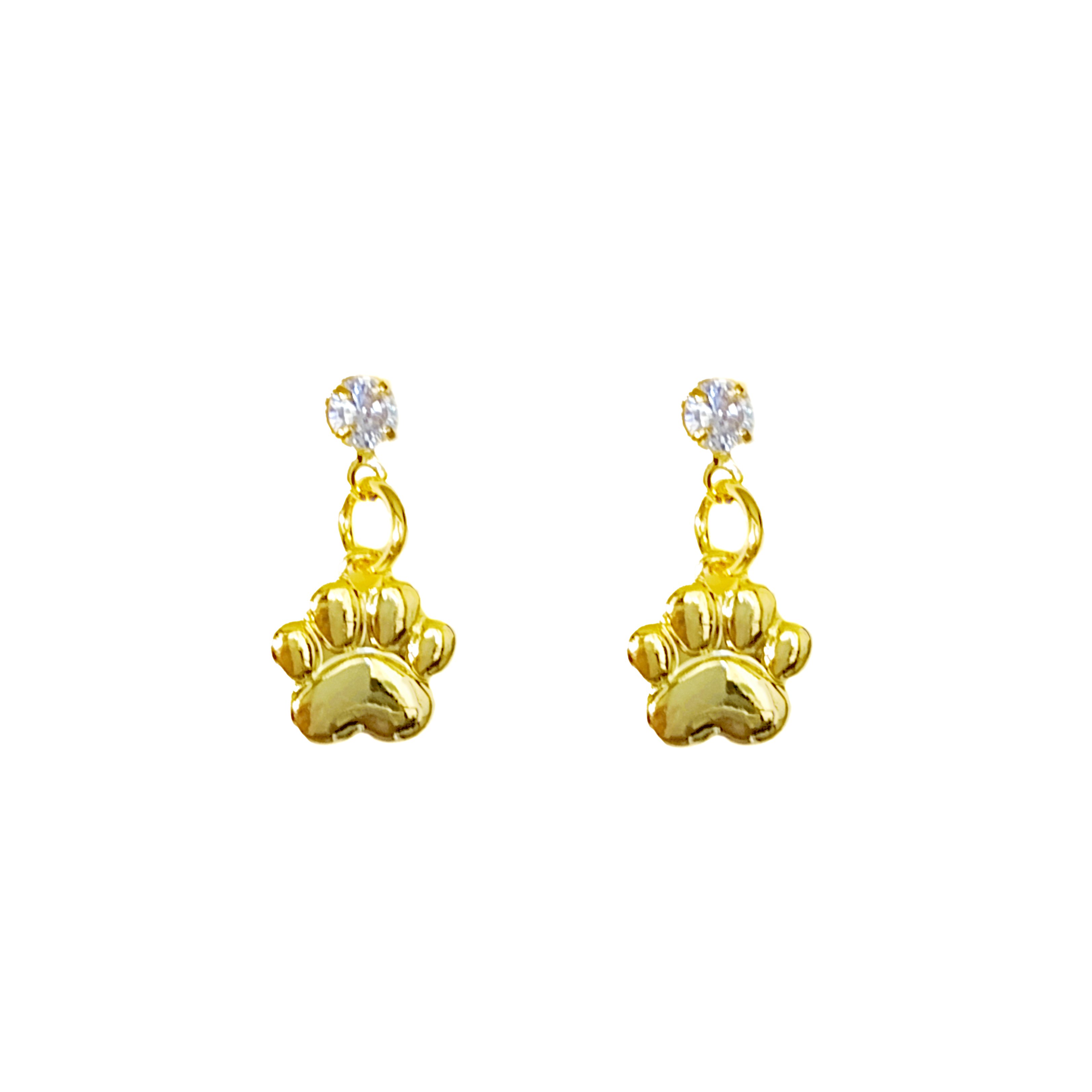 AROS ANDREA COGGIOLA JOYAS HUELLA CIRCÓN ENCHAPADO ORO 18K - 1