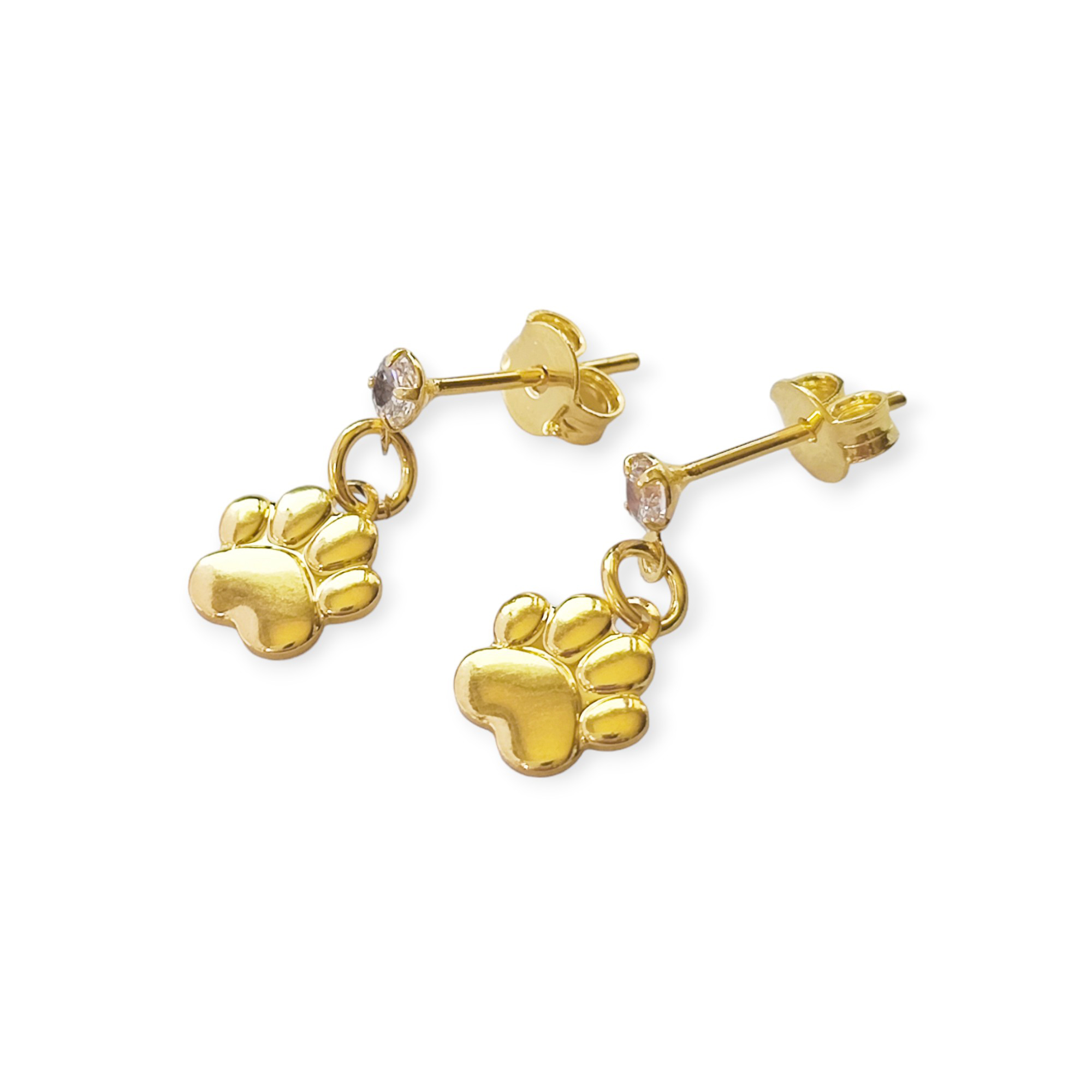 AROS ANDREA COGGIOLA JOYAS HUELLA CIRCÓN ENCHAPADO ORO 18K - 2