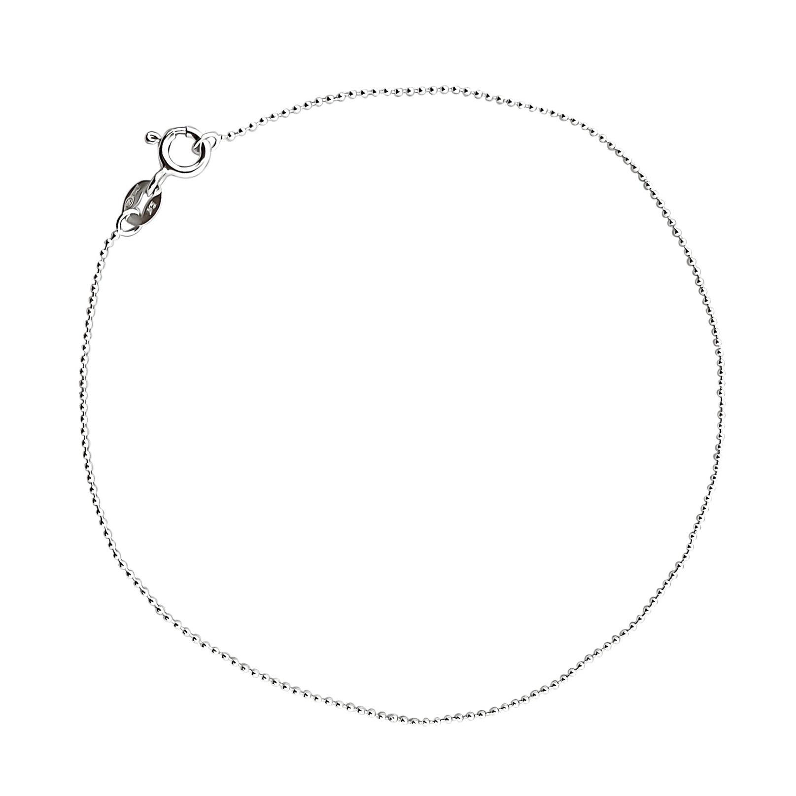TOBILLERA BOLITAS MINI PLATA FINA 925 - 1