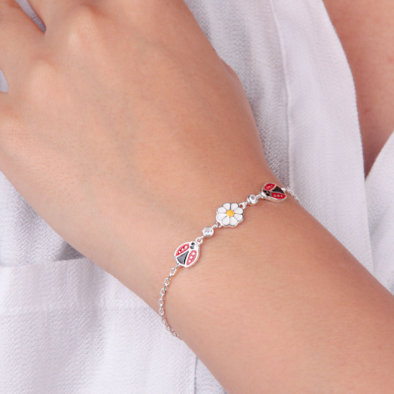 PULSERA ANDREA COGGIOLA JOYAS CHINITA MARGARITA CIRCÓN PLATA FINA 925 - 3