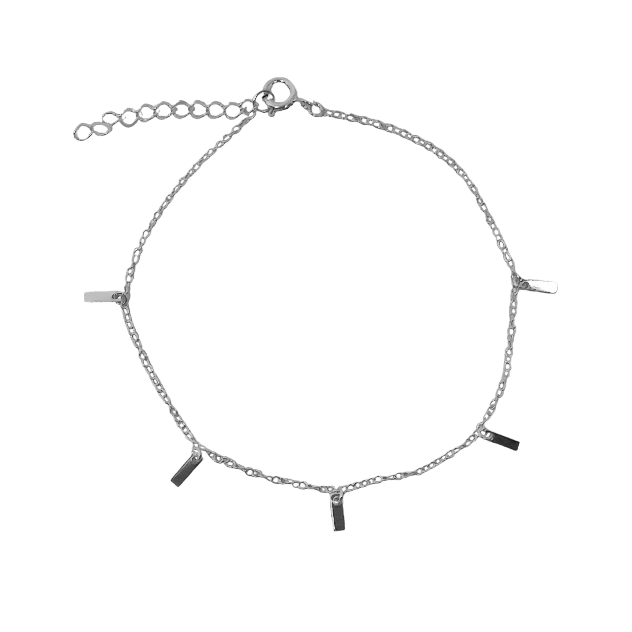 TOBILLERA ANDREA COGGIOLA JOYAS SOFIA PLATA FINA 925 - 1