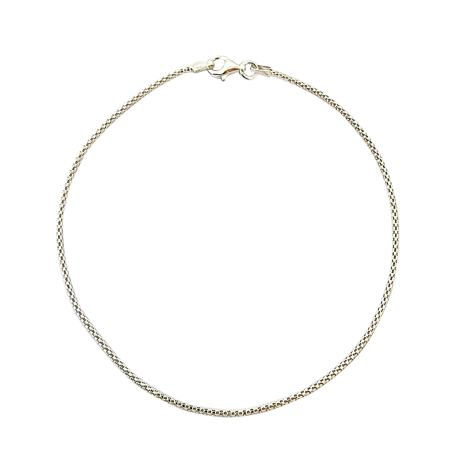 TOBILLERA ANDREA COGGIOLA JOYAS CORDÓN PLATA FINA 925 - 1