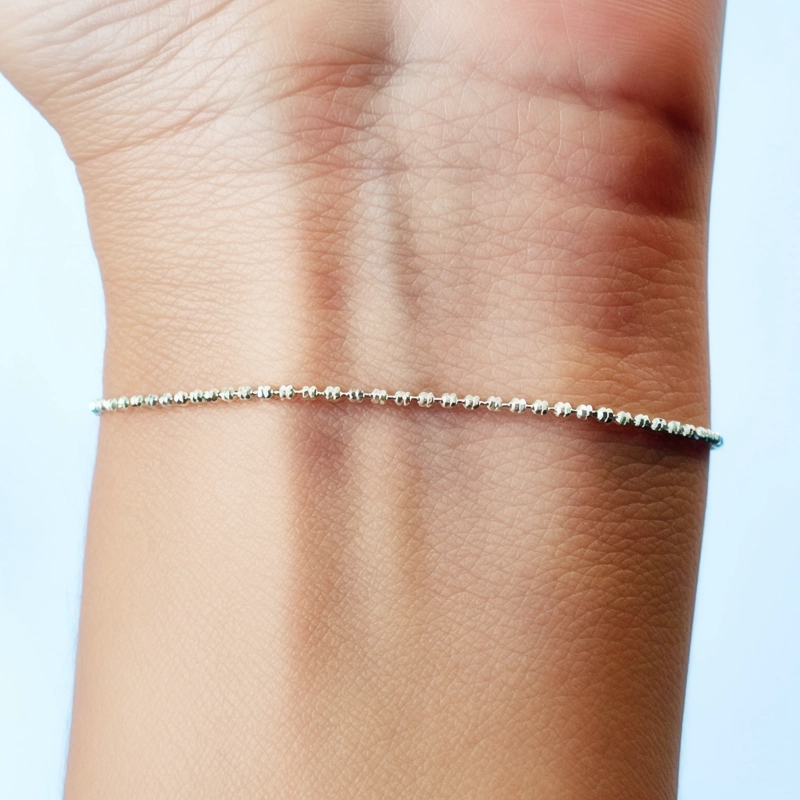 PULSERA ANDREA COGGIOLA JOYAS PELOTITAS MINI PLATA FINA 925 - 2