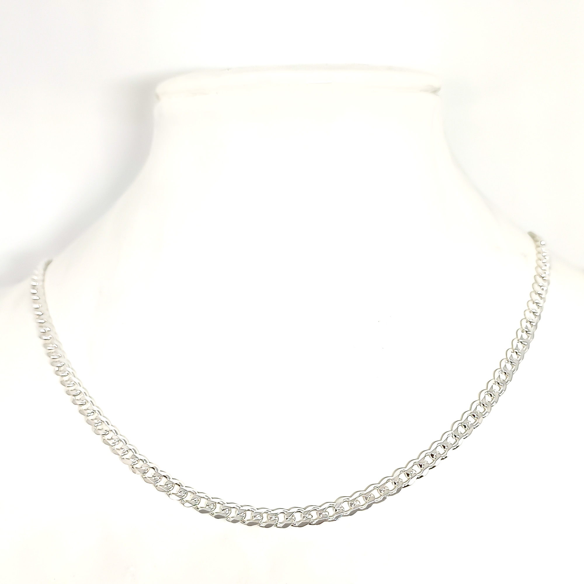 CADENA ANDREA COGGIOLA JOYAS PLATA FINA 925 GRUMET MEDIANA 60CM - 1
