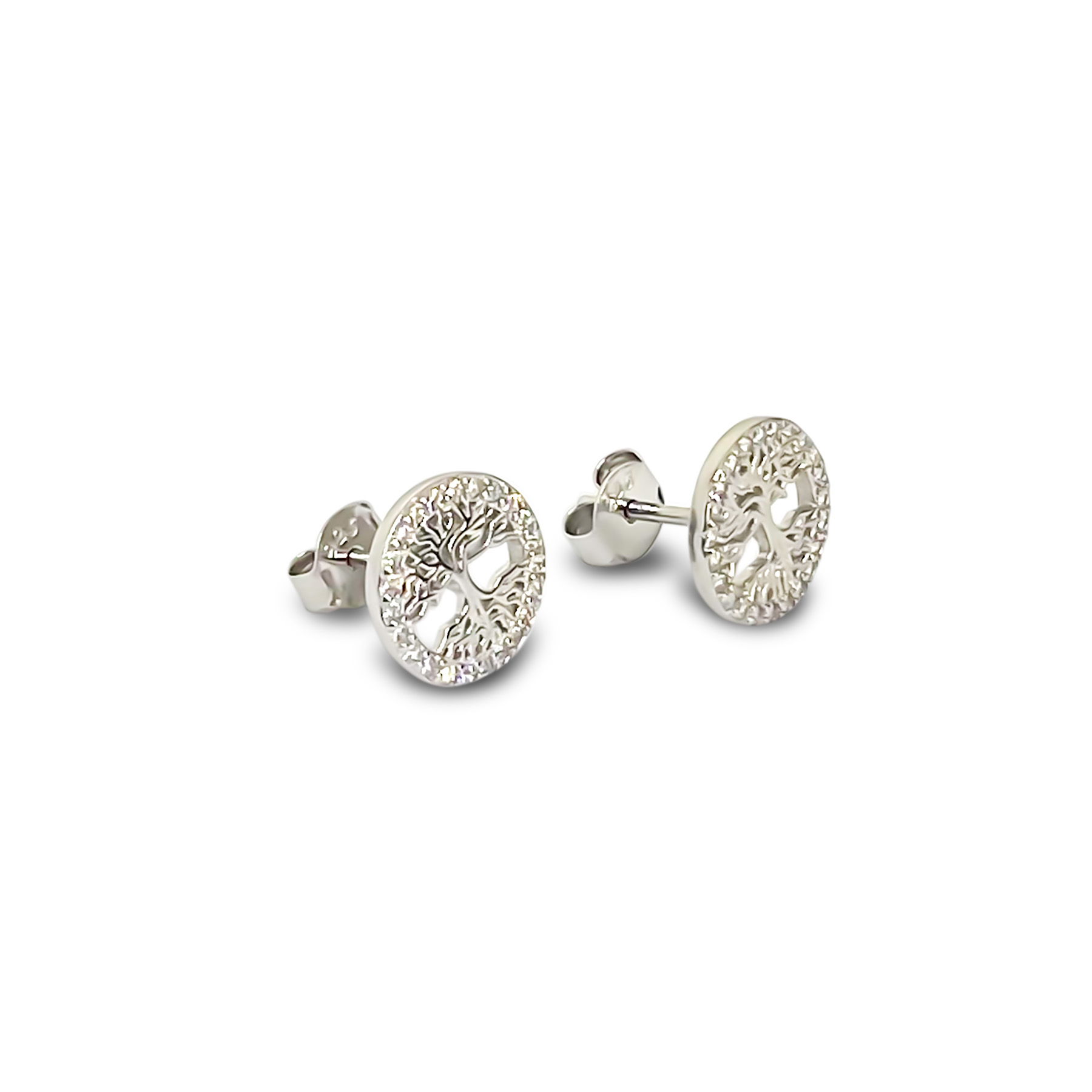 AROS ANDREA COGGIOLA JOYAS ÁRBOL DE LA VIDA CIRCÓN MINI PLATA FINA 925 - 2