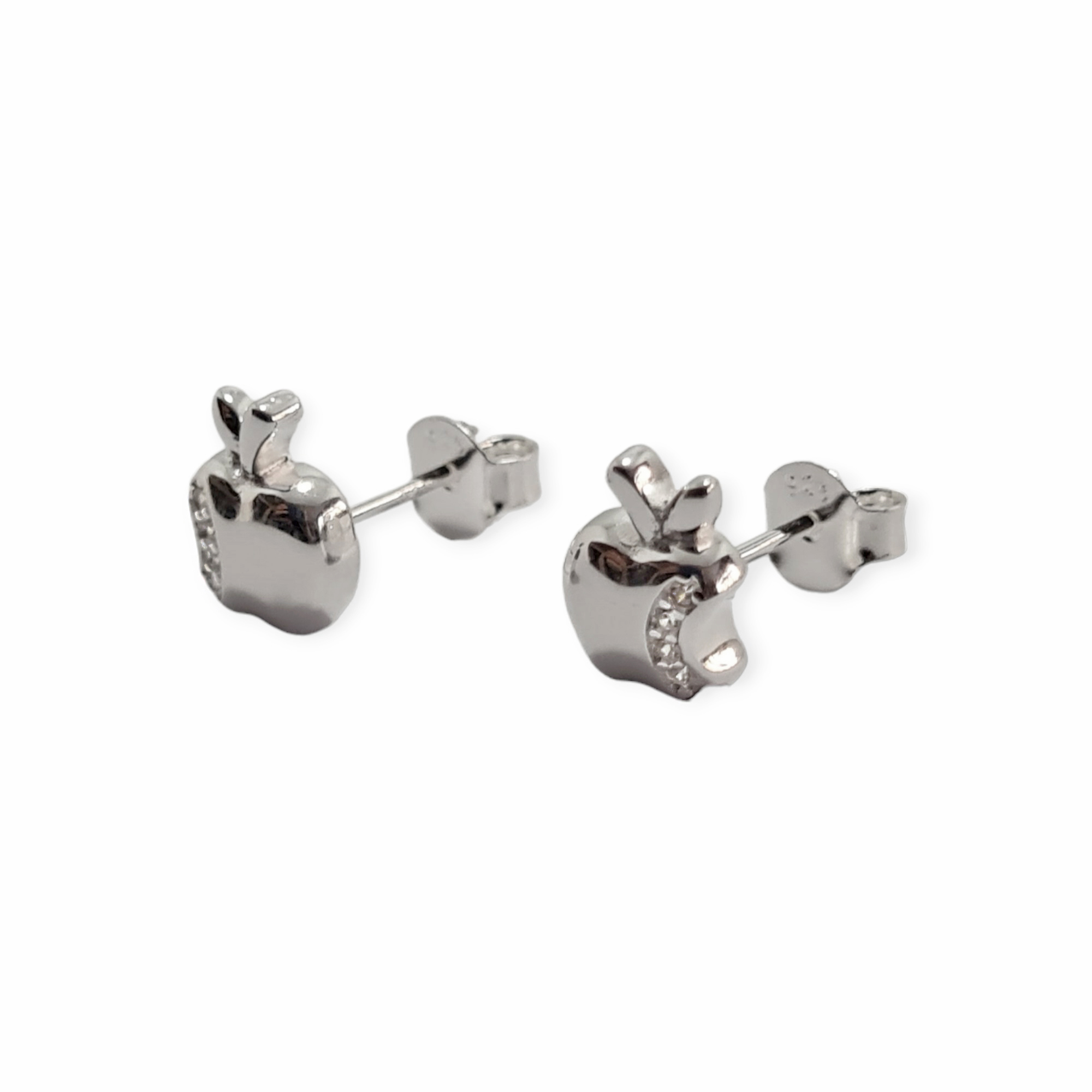 AROS ANDREA COGGIOLA JOYAS MANZANA CIRCÓN PLATA FINA 925 - 2