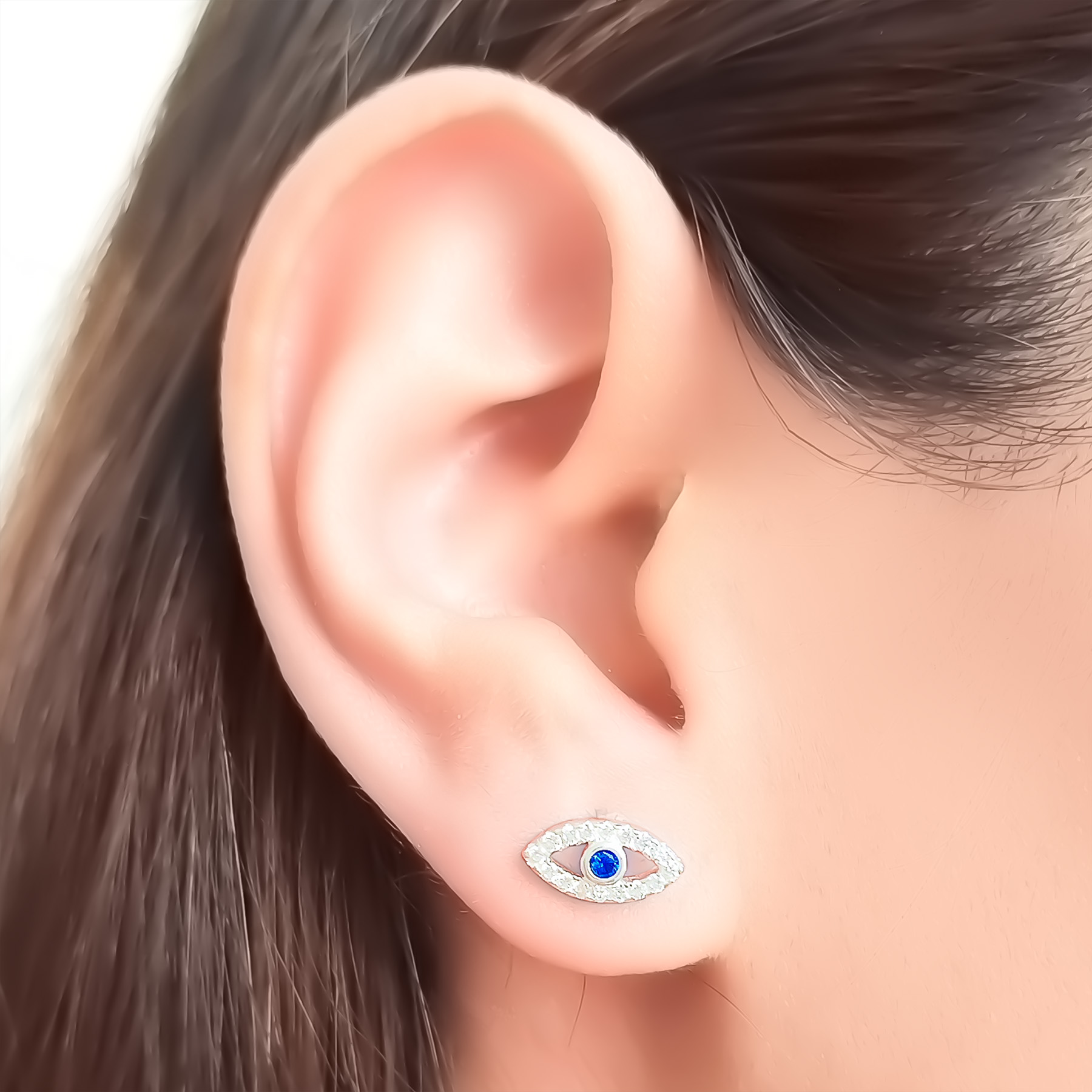 AROS ANDREA COGGIOLA JOYAS OJOS CIRCÓN PLATA FINA 925 - 3