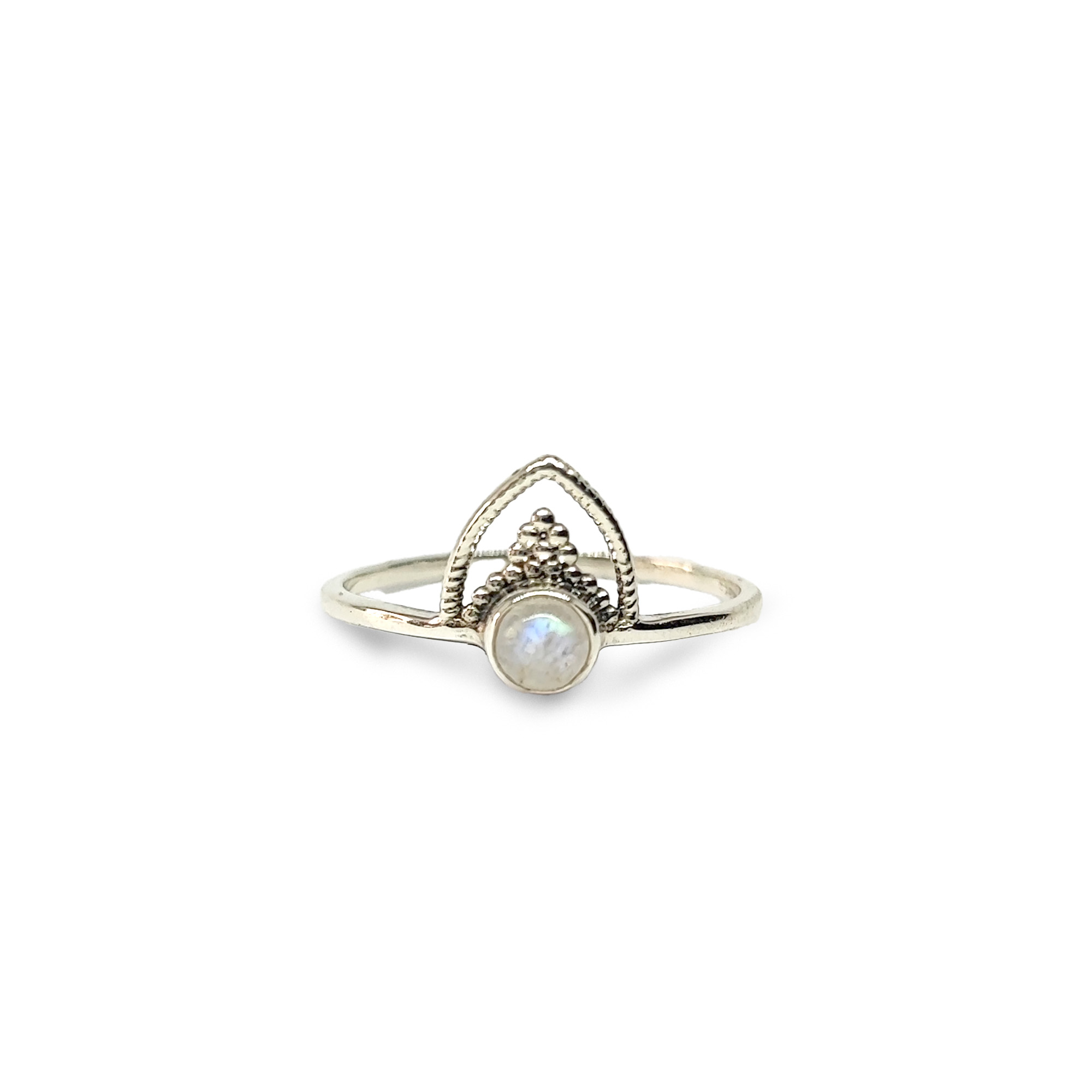 ANILLO ANDREA COGGIOLA JOYAS PLATA FINA 925 PRISHA PIEDRA LUNA #19 - 1