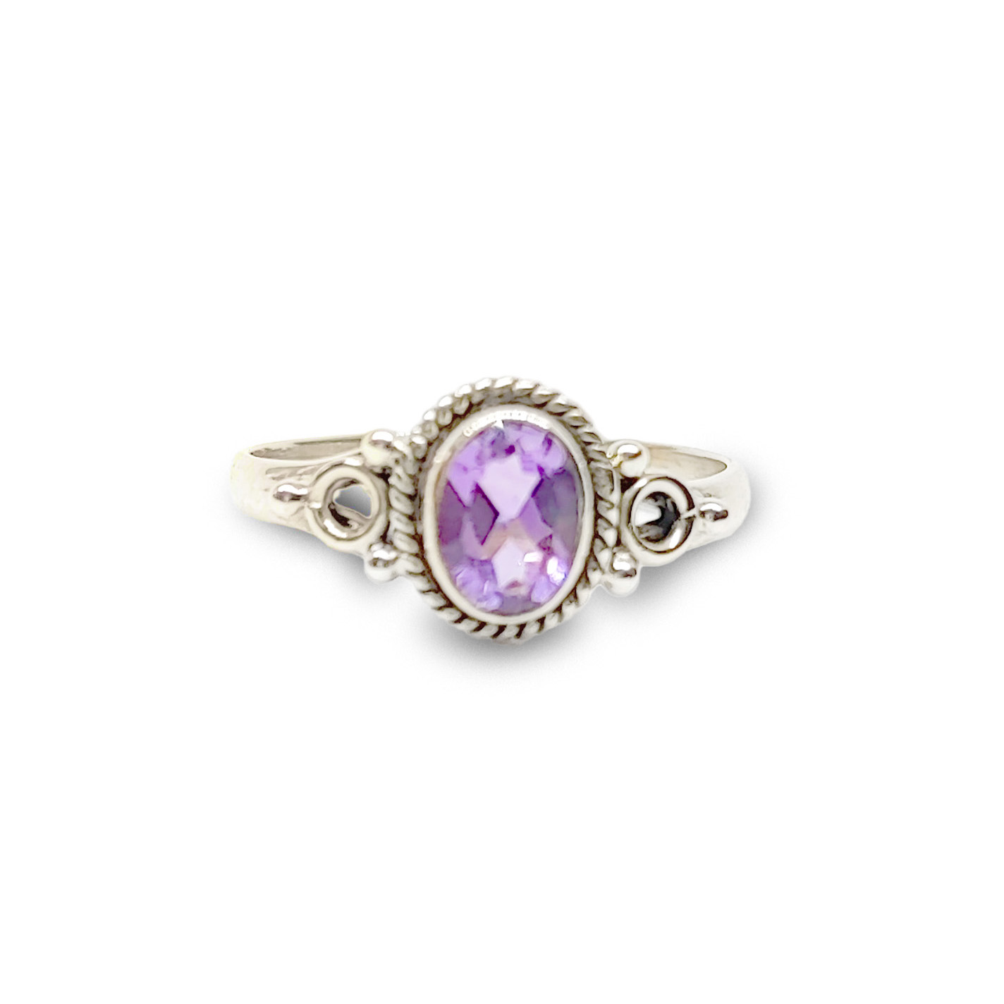 ANILLO ANDREA COGGIOLA JOYAS PLATA FINA 925 SANSA AMATISTA #20 - 2