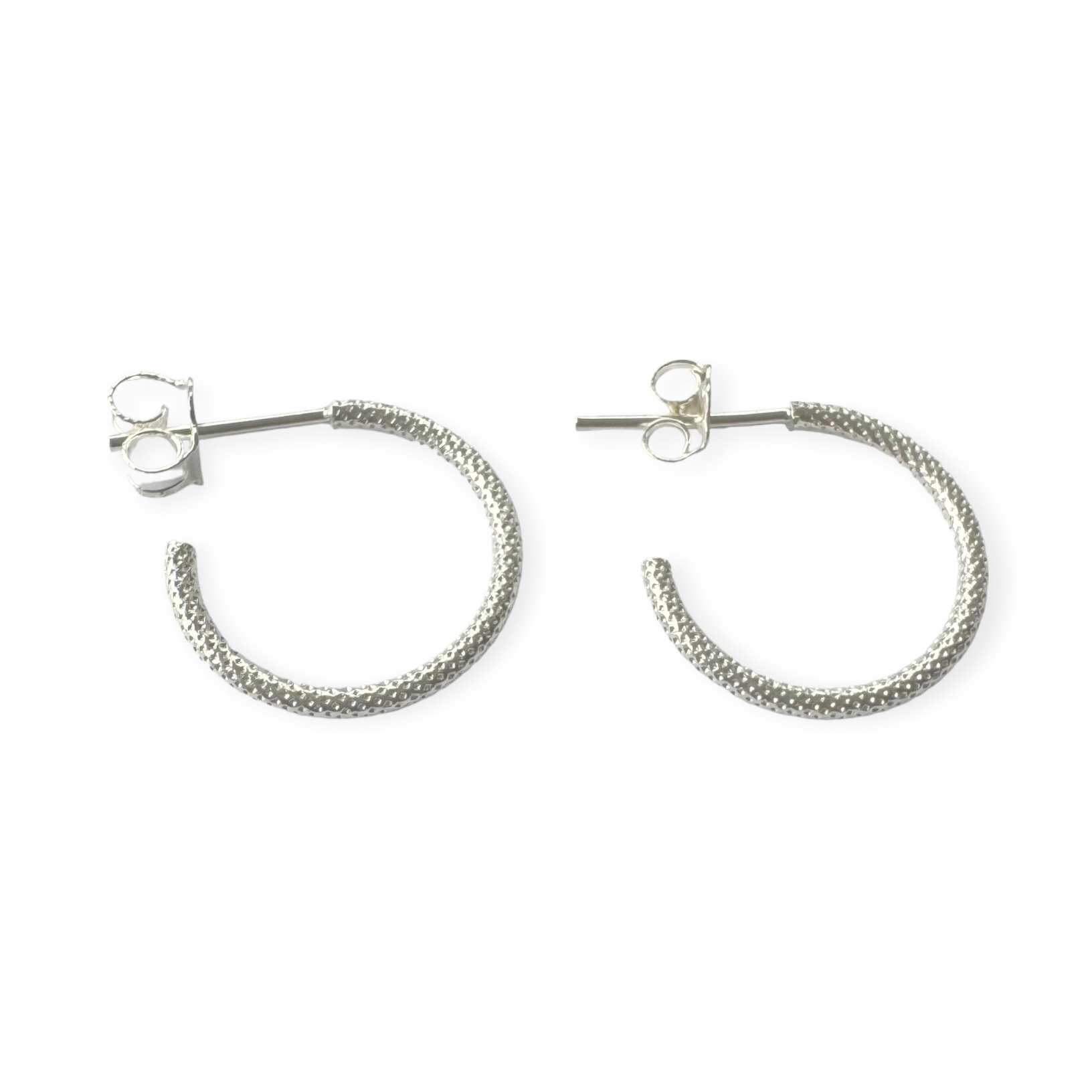 AROS ANDREA COGGIOLA JOYAS ARGOLLA SATINADA DANIELA 17MM PLATA FINA 925 - 1