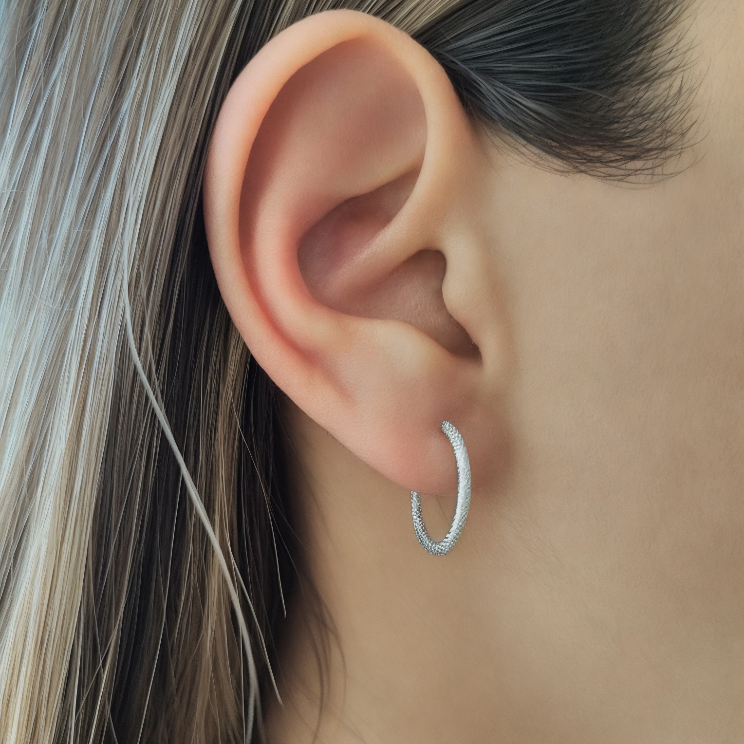 AROS ANDREA COGGIOLA JOYAS ARGOLLA SATINADA DANIELA 17MM PLATA FINA 925 - 3
