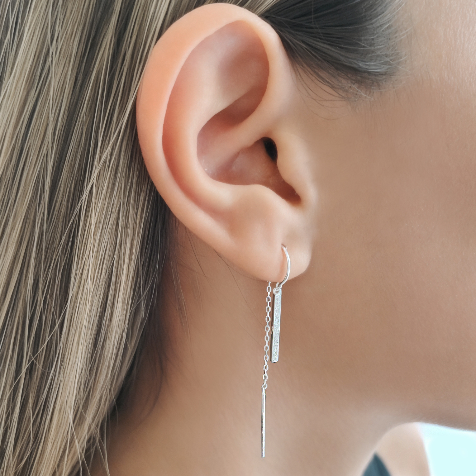 AROS BARRA CIRCON CADENA PLATA FINA 925 - 2