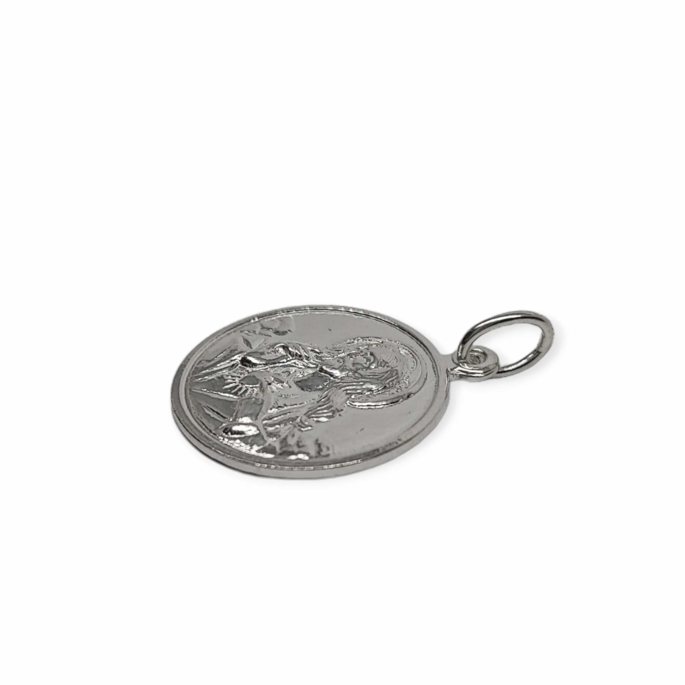 COLGANTE SAGRADO CORAZON 20MM PLATA FINA 925 - 2