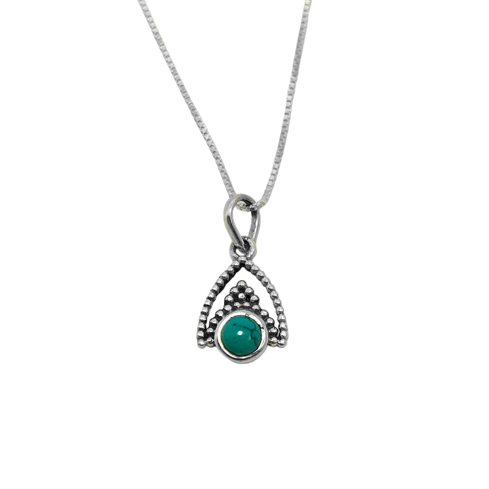 COLLAR ANDREA COGGIOLA JOYAS PLATA FINA 925 SIDDHI PIEDRAS NATURALES JADE - 1