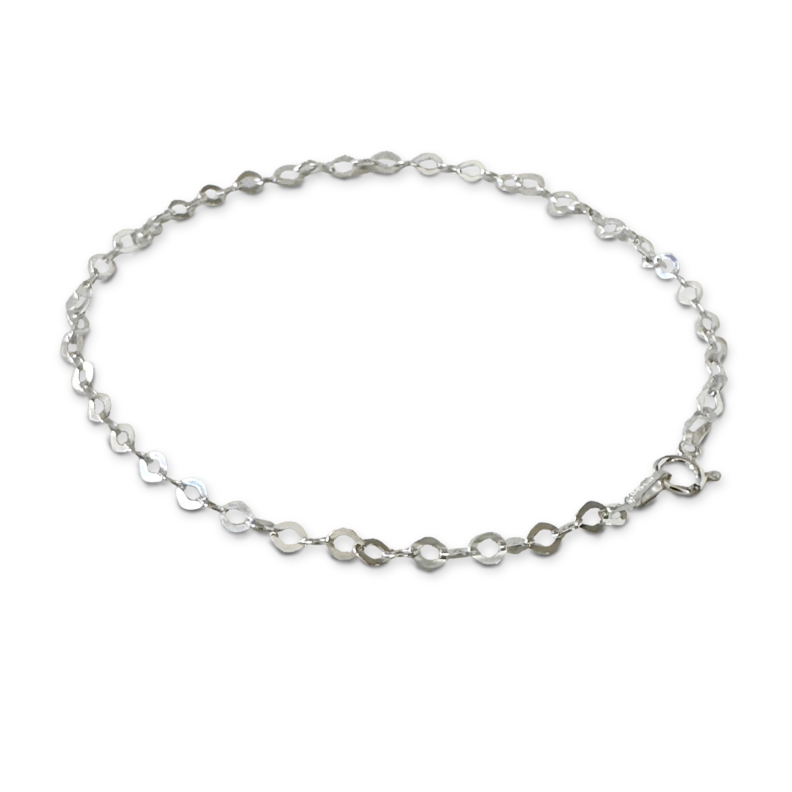 TOBILLERA ANDREA COGGIOLA JOYAS ROMBO PLATA FINA 925 - 2