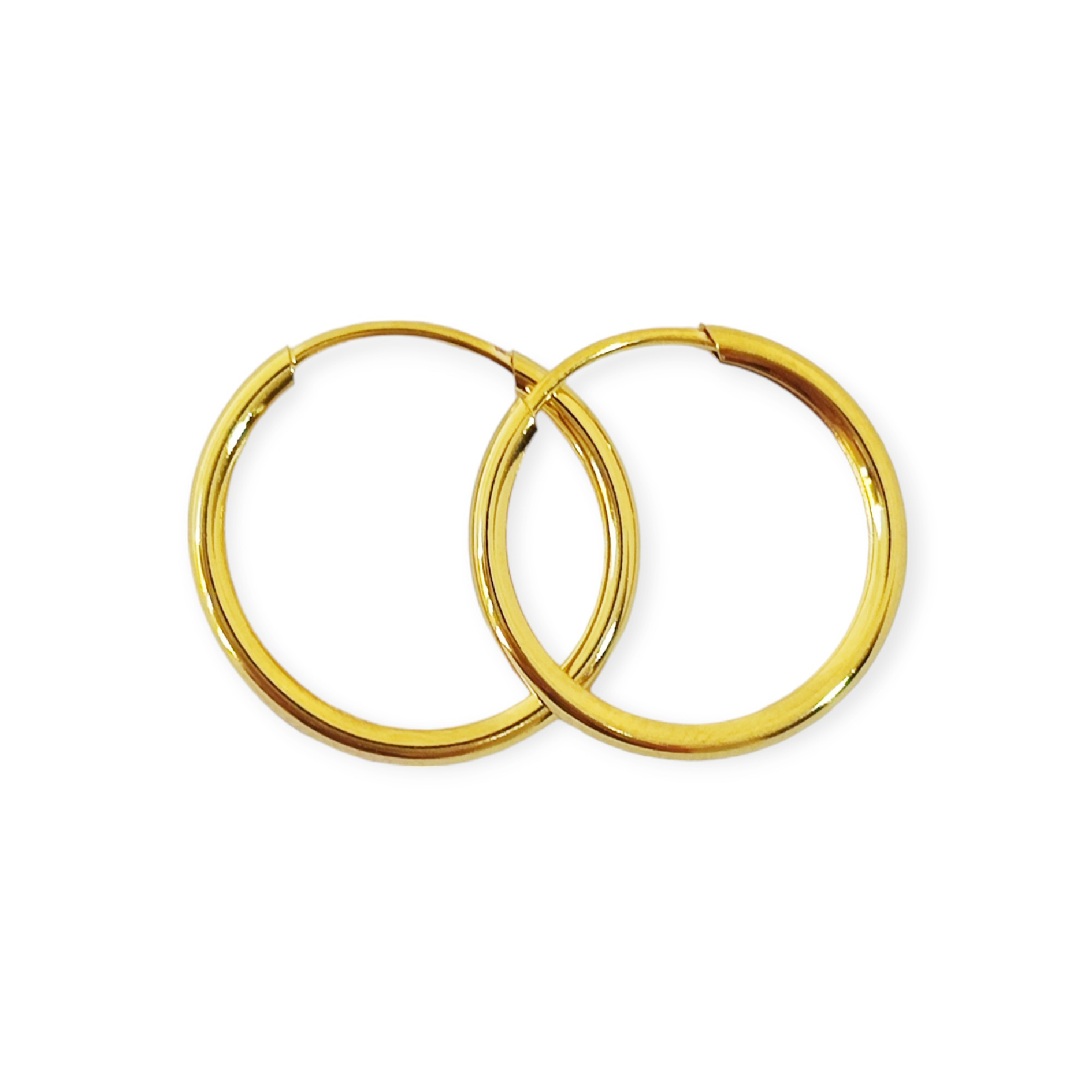 AROS ANDREA COGGIOLA JOYAS ARGOLLAS 16MM ENCHAPADO ORO 18K - 2