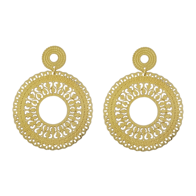 AROS ANDREA COGGIOLA JOYAS GERALD MANDALA ENCHAPADO ORO 18K - 1