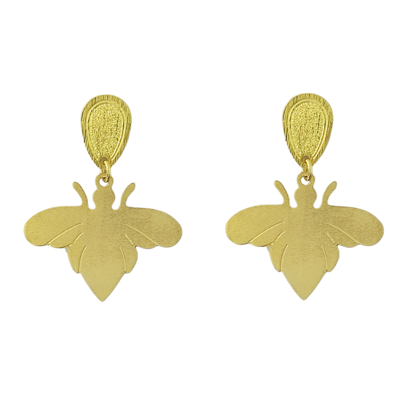AROS ANDREA COGGIOLA JOYAS ABEJA TOPE ENCHAPADO ORO 18K - 1