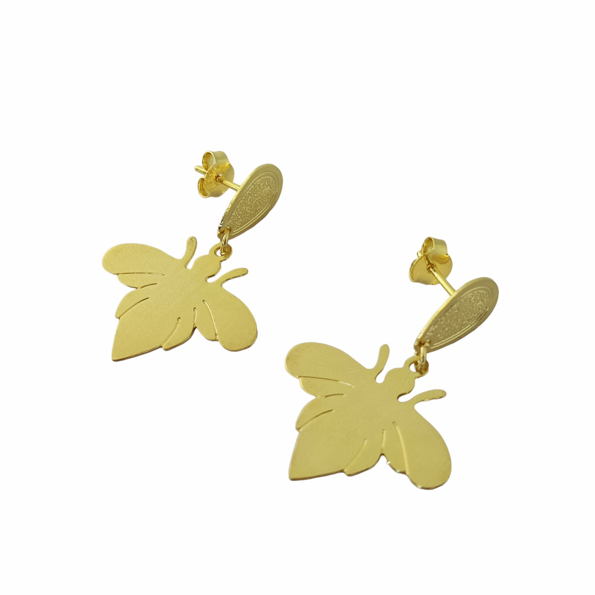 AROS ANDREA COGGIOLA JOYAS ABEJA TOPE ENCHAPADO ORO 18K - 2