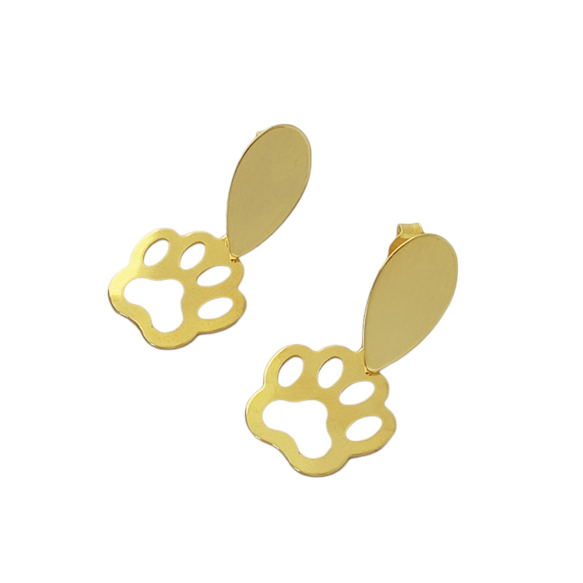 AROS ANDREA COGGIOLA JOYAS HUELLA COLGANTE TOPE ENCHAPADO ORO 18K - 2