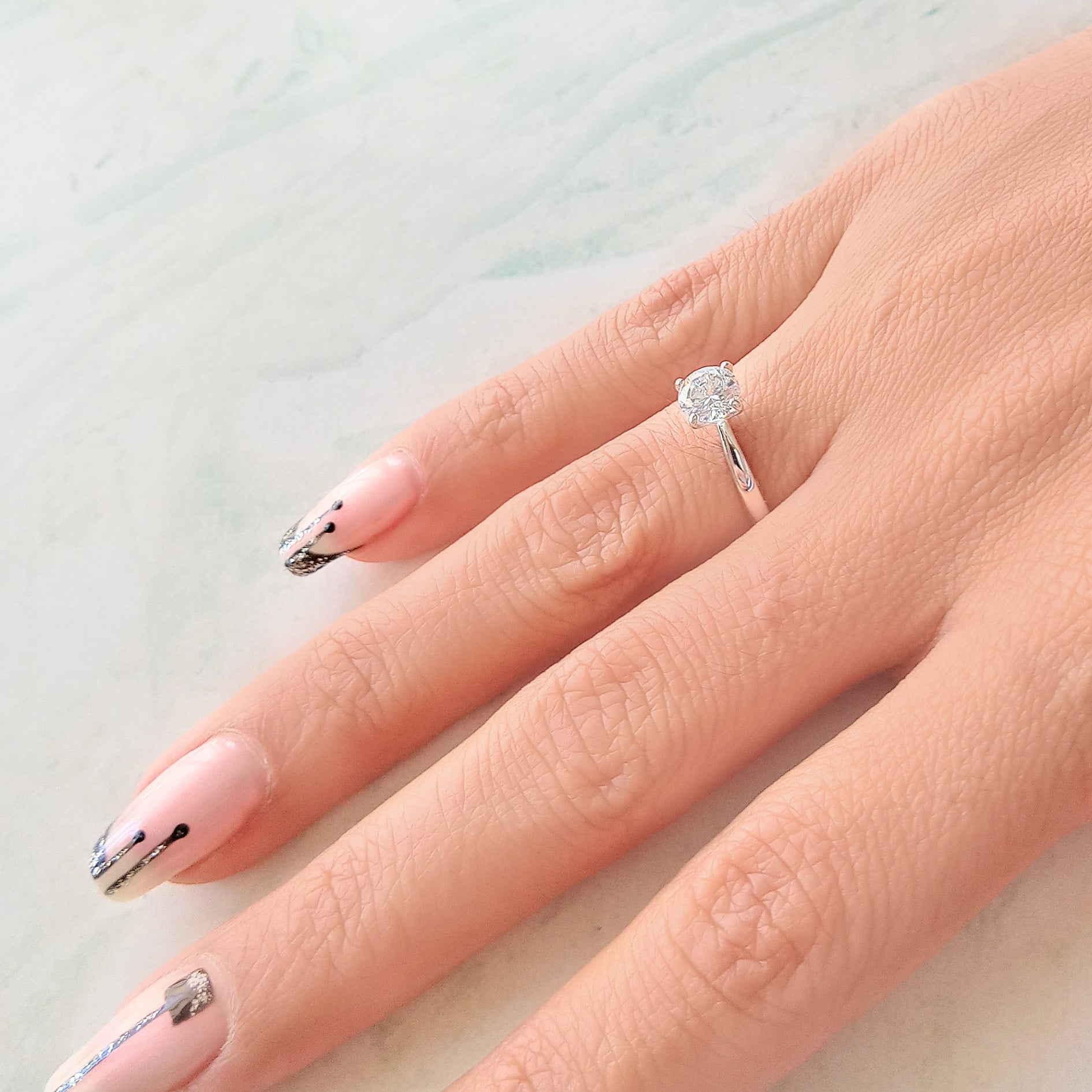 ANILLO ANDREA COGGIOLA JOYAS PLATA FINA 925 SOLITARIO #16 - 2
