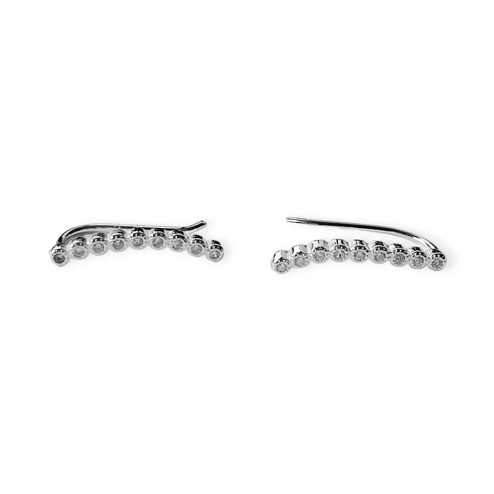 AROS ANDREA COGGIOLA JOYAS TREPADOR CIRCONES MINI PLATA FINA 925 - 1