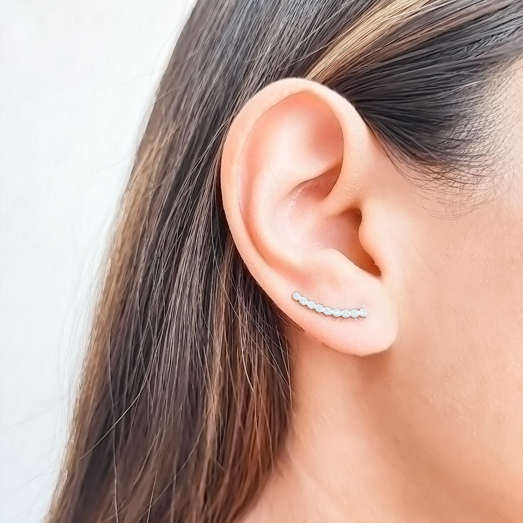 AROS ANDREA COGGIOLA JOYAS TREPADOR CIRCONES MINI PLATA FINA 925 - 4