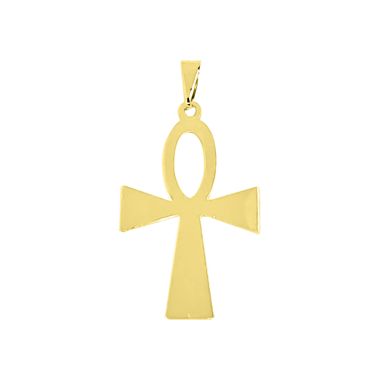 COLGANTE CRUZ EGIPCIA ENCHAPADO ORO 18K - 1