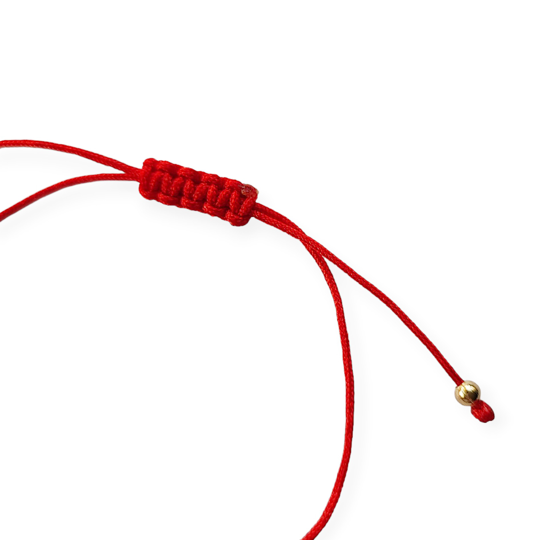 PULSERA ANDREA COGGIOLA JOYAS CRISTALES ROJO OJO TURCO ENCHAPADO ORO 18K CORDÓN ROJO - 2