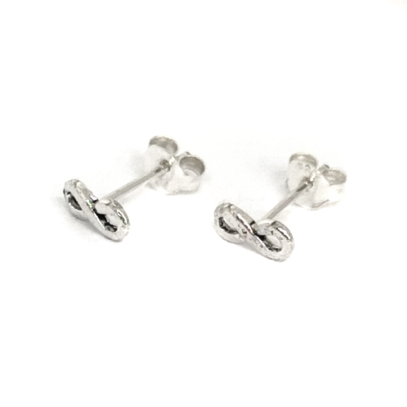 AROS ANDREA COGGIOLA JOYAS MINI INFINITO PLATA FINA 925 ENVEJECIDA - 1
