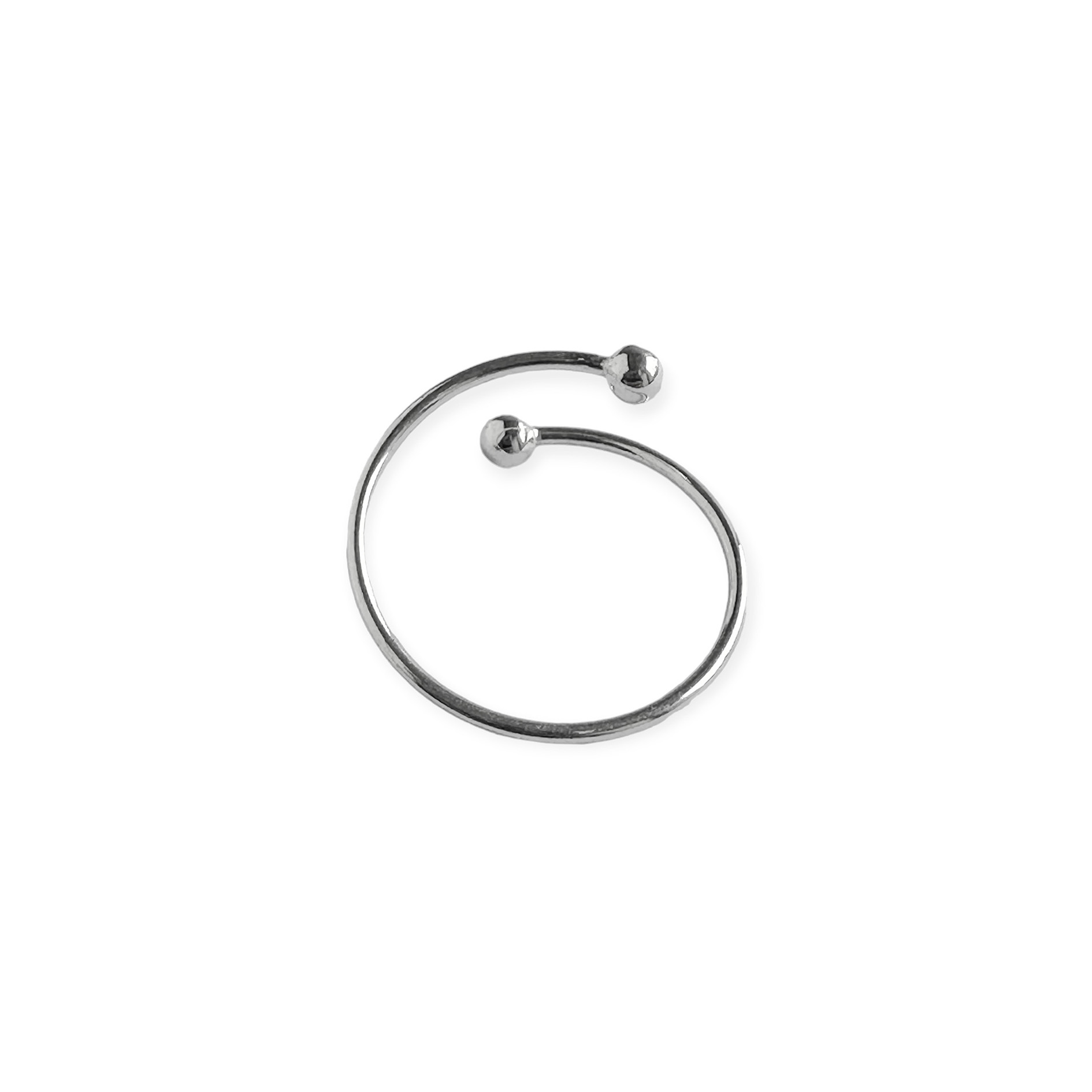 ANILLO ANDREA COGGIOLA JOYAS PLATA FINA 925 2 BOLITAS ADAPTABLE - 3
