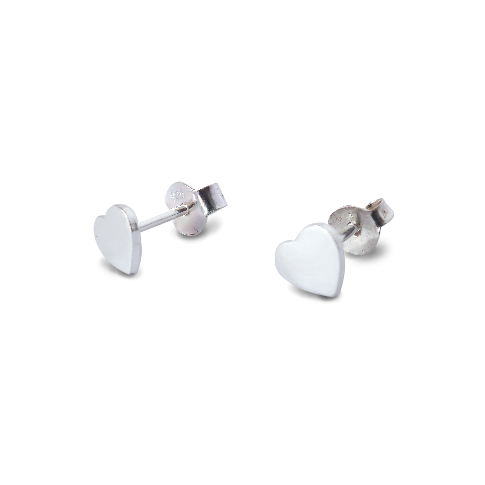 AROS ANDREA COGGIOLA JOYAS CORAZÓN MINI PLATA FINA 925 - 1