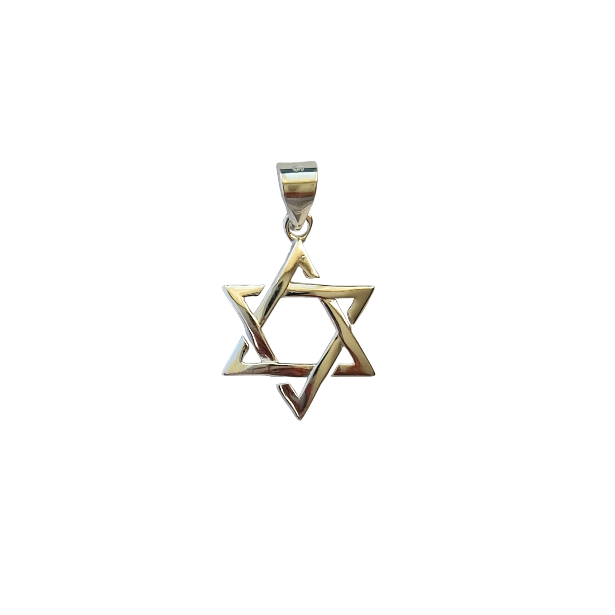 COLGANTE ESTRELLA DE DAVID 16MM PLATA FINA 925 - 2