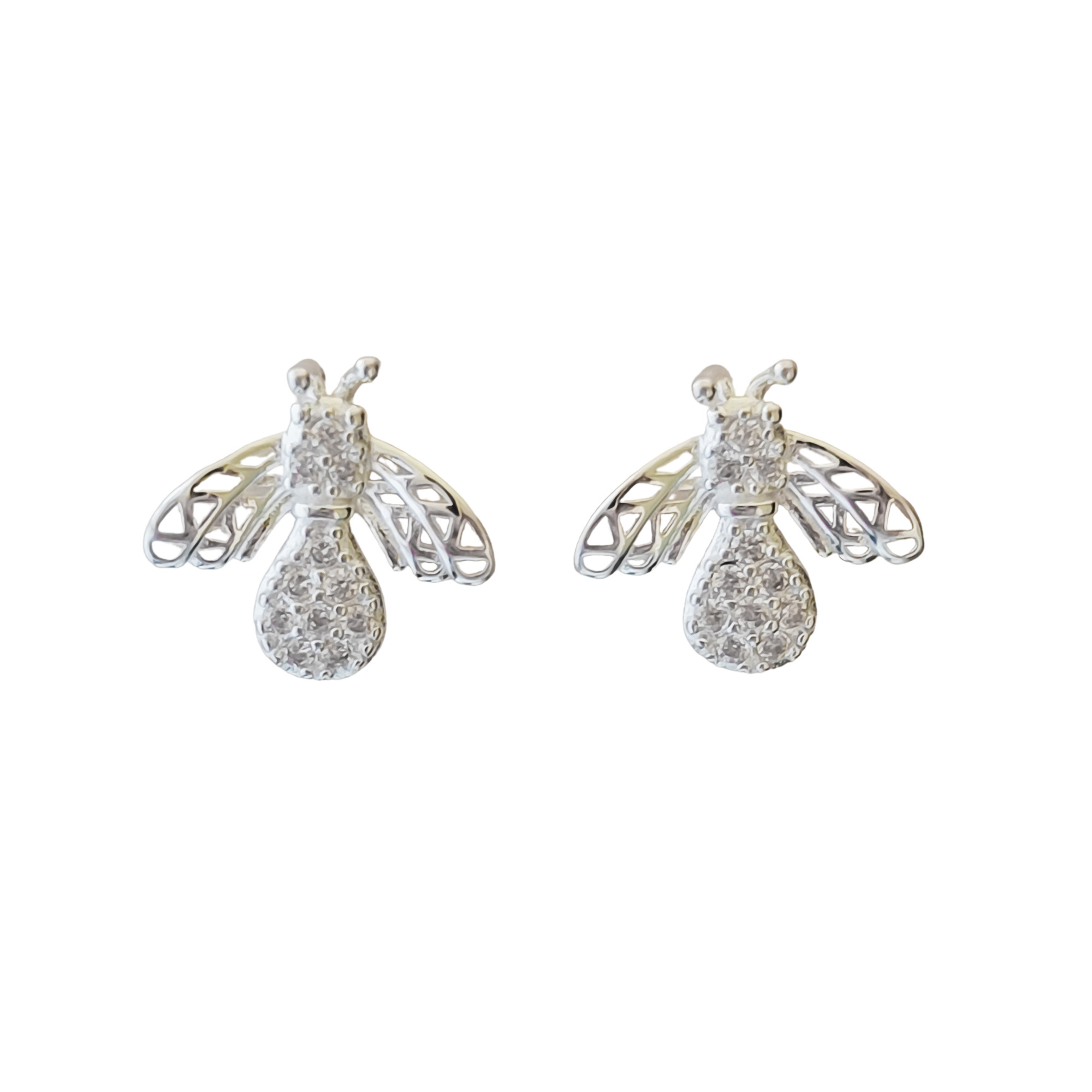 AROS ANDREA COGGIOLA JOYAS ABEJA CIRCÓN PLATA FINA 925 - 1