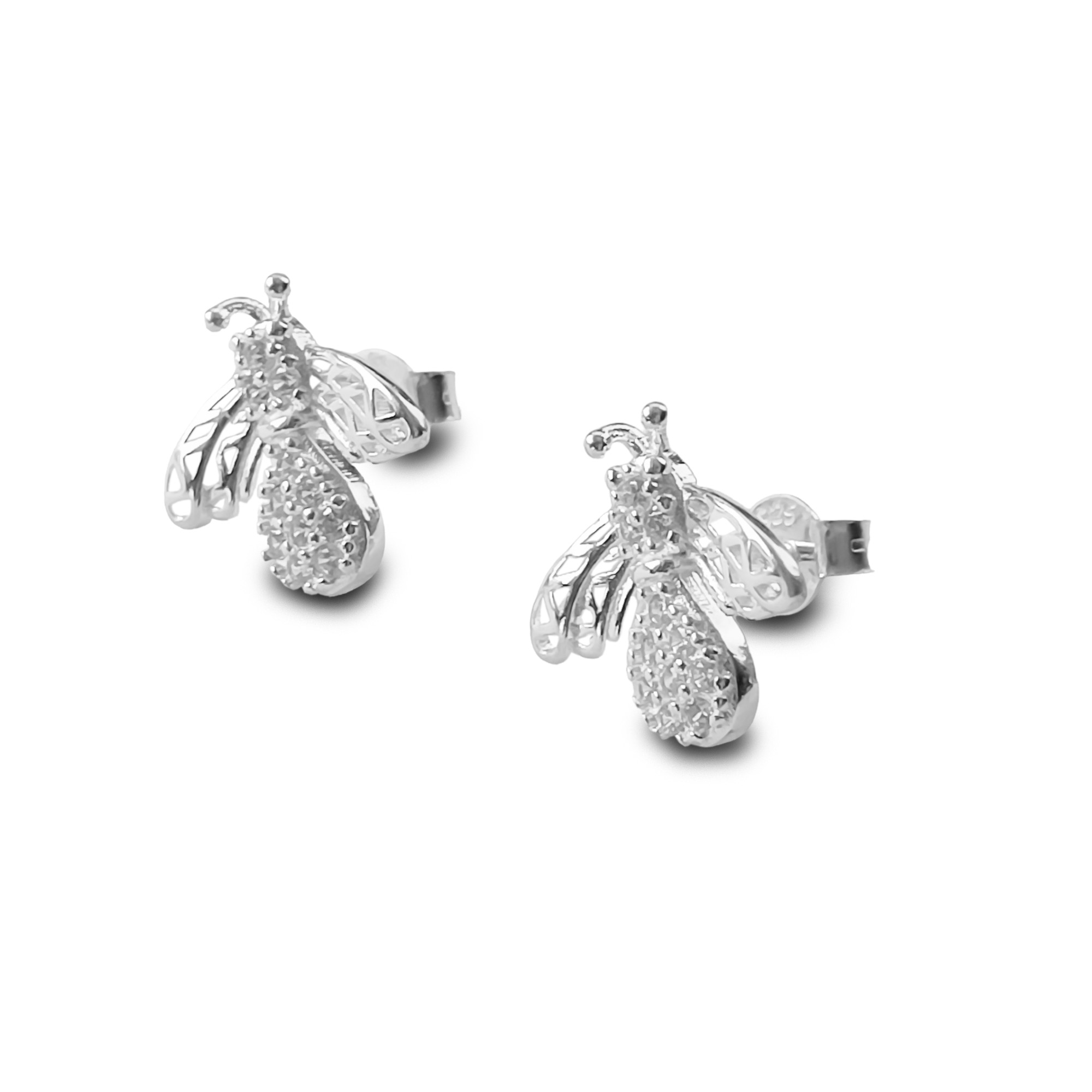 AROS ANDREA COGGIOLA JOYAS ABEJA CIRCÓN PLATA FINA 925 - 2