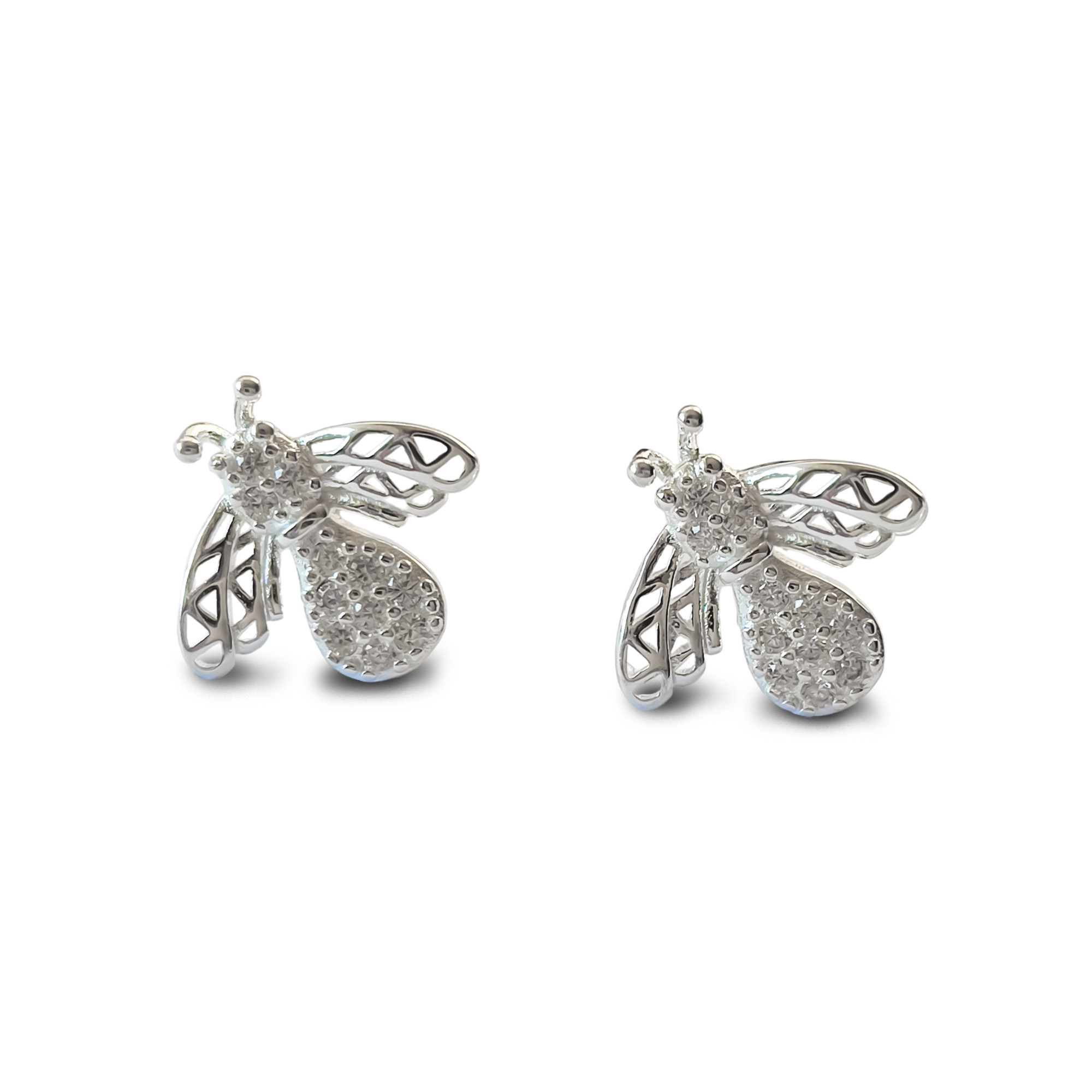 AROS ANDREA COGGIOLA JOYAS ABEJA CIRCÓN PLATA FINA 925 - 3