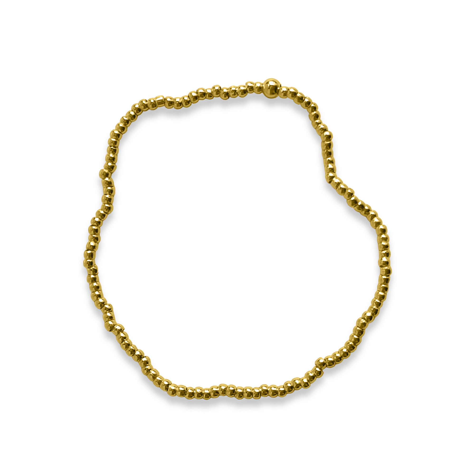 PULSERA ANDREA COGGIOLA JOYAS BOLITAS ENCHAPADO ORO 18K ELÁSTICADA - 1