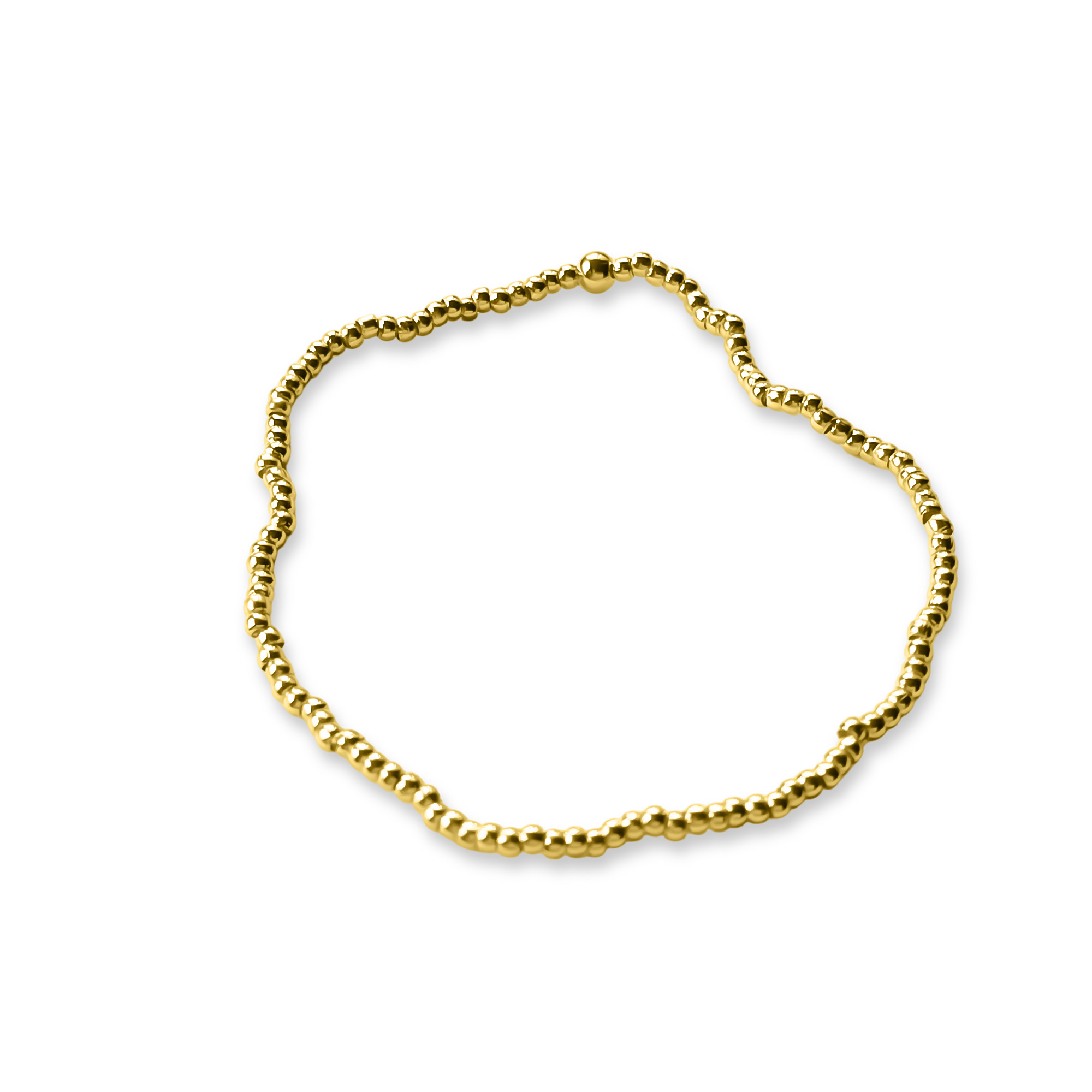 PULSERA ANDREA COGGIOLA JOYAS BOLITAS ENCHAPADO ORO 18K ELÁSTICADA - 2