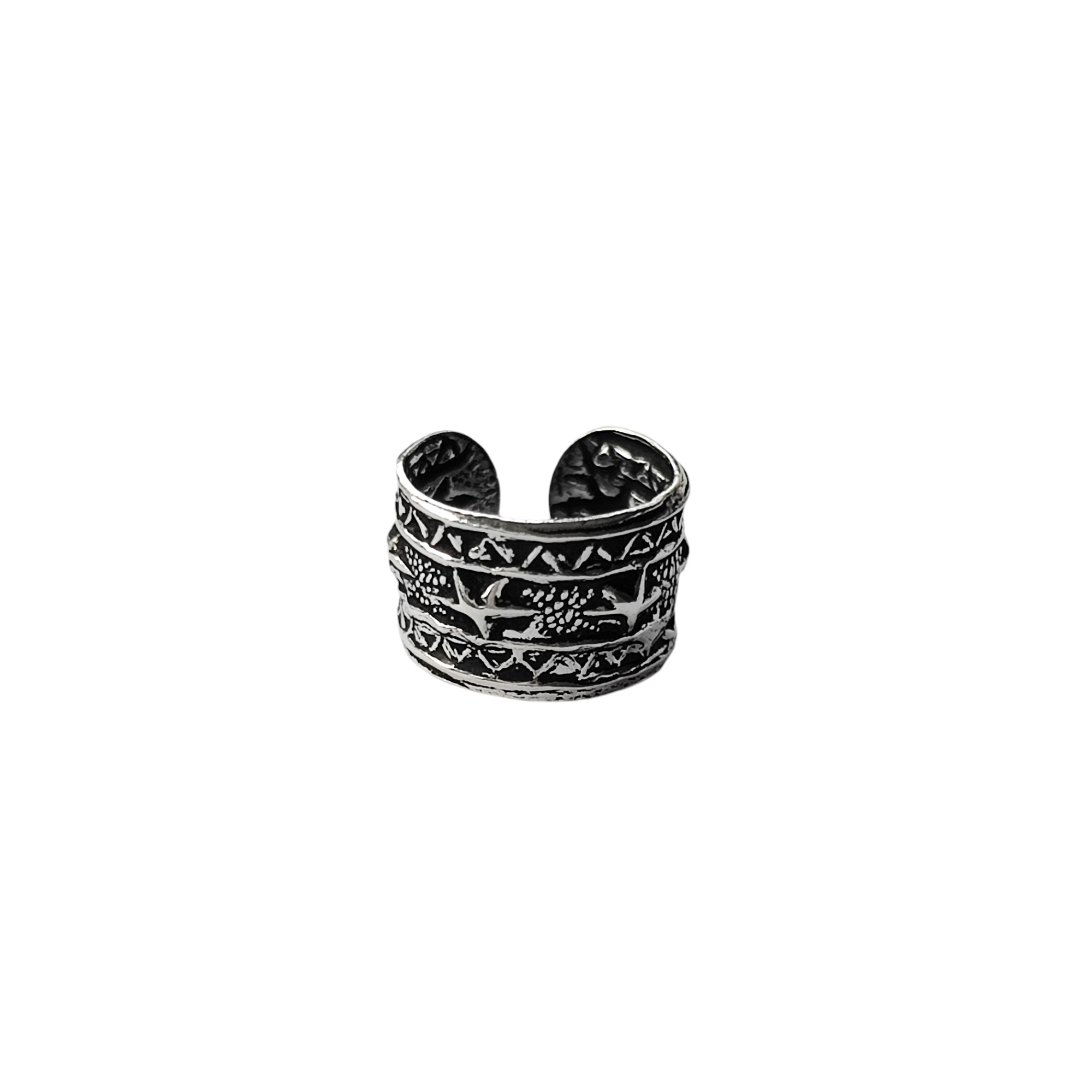 ARO ANDREA COGGIOLA JOYAS BIDU ÉTNICO ESTRELLITAS ENVEJECIDO PLATA FINA 925 - 1